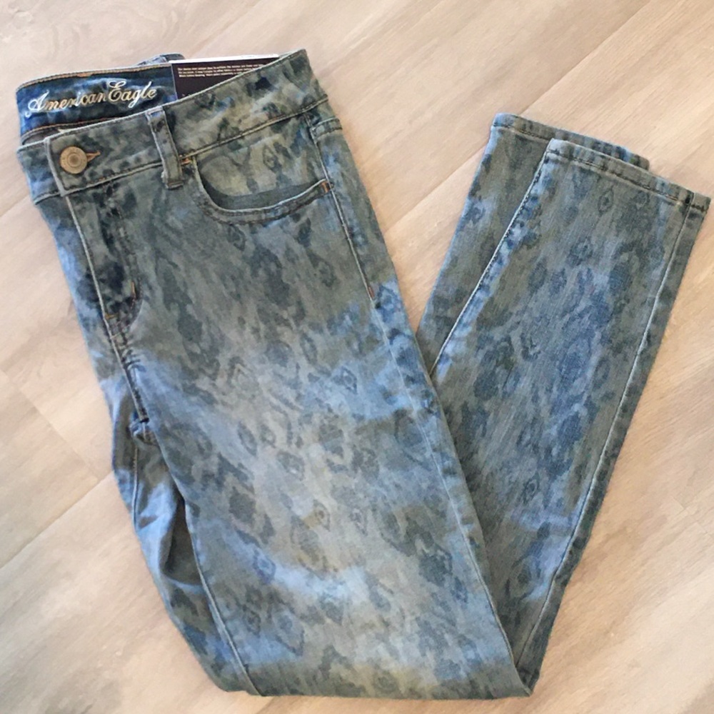 NEW American Eagle ilat printed skinny denim 4